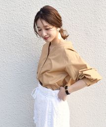 SHIPS | Vネックボタンシャツブラウス◆(シャツ/ブラウス)