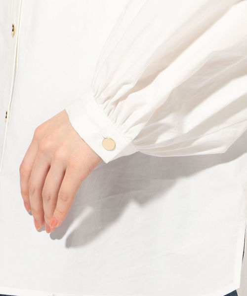 SHIPS（シップス）の「Vネックボタンシャツブラウス◇（シャツ/ブラウス・レディース・ホワイト/ライトブルー/カーキ・ONE SIZE）」の12枚目の写真