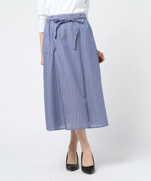 Petit Honfleur(プチオンフルール)の「◇カタログ掲載◇ストライプスカート(スカート・レディース・ブルー/グリーン/ネイビー・M size/L size)」の21枚目の写真