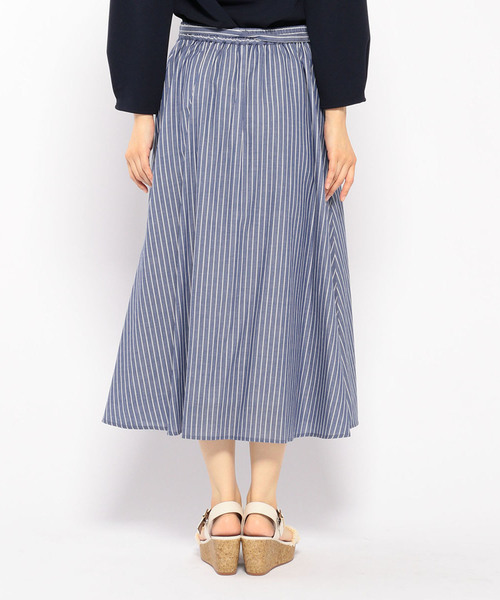 Petit Honfleur(プチオンフルール)の「◇カタログ掲載◇ストライプスカート(スカート・レディース・ブルー/グリーン/ネイビー・M size/L size)」の19枚目の写真