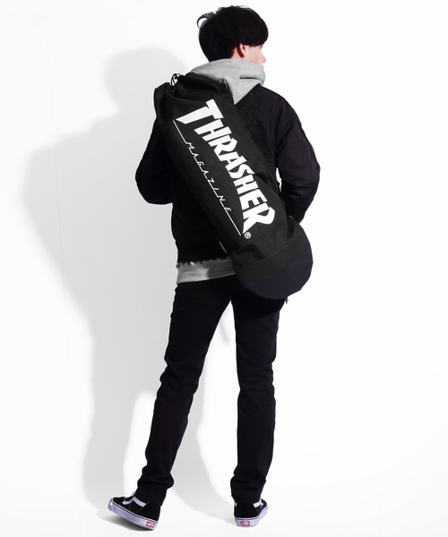 【希少 激珍品 極上】THRASHER スラッシャー スケートボードバッグ 楽天市場】スケートボード取付け可能 THRASHER SKATE BAG