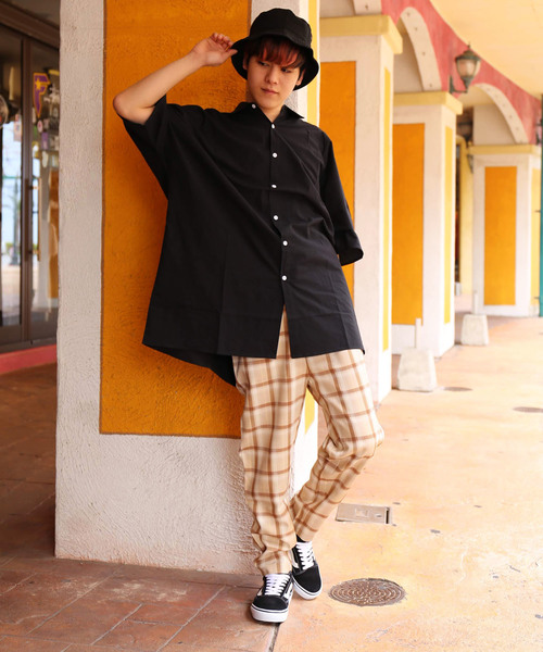 revertical(リバーティカル)の「カジュアル チェックバルーンパンツ(その他パンツ・メンズ・ブラック/ネイビー/ベージュ・M/L)」の6枚目の写真