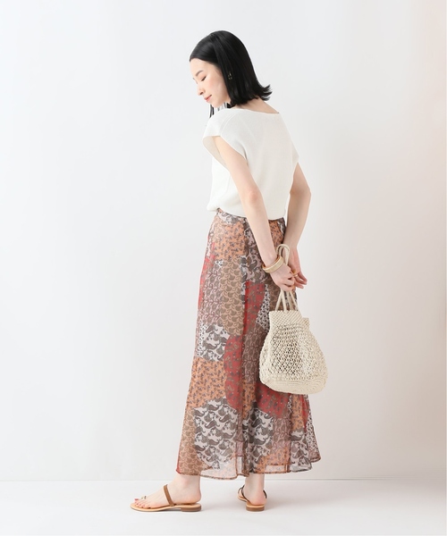 SLOBE IENA（スローブイエナ）の「DEVAUXプリントロングスカート◆（スカート・レディース・レッド/ブルー・36/38/40）」の8枚目の写真