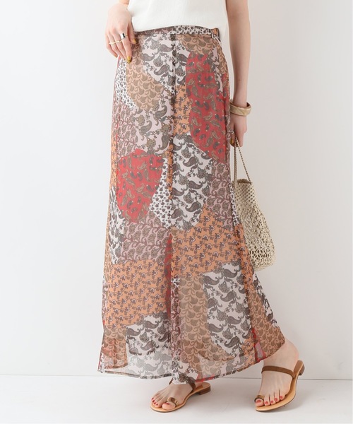 SLOBE IENA（スローブイエナ）の「DEVAUXプリントロングスカート◆（スカート・レディース・レッド/ブルー・36/38/40）」の10枚目の写真