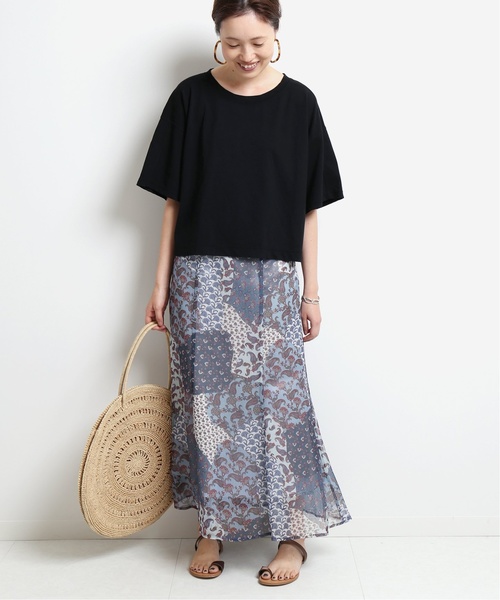 SLOBE IENA（スローブイエナ）の「DEVAUXプリントロングスカート◆（スカート・レディース・レッド/ブルー・36/38/40）」の11枚目の写真