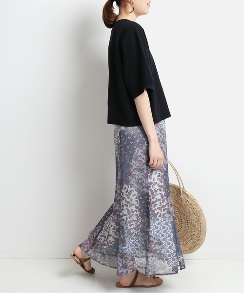 SLOBE IENA（スローブイエナ）の「DEVAUXプリントロングスカート◆（スカート・レディース・レッド/ブルー・36/38/40）」の18枚目の写真