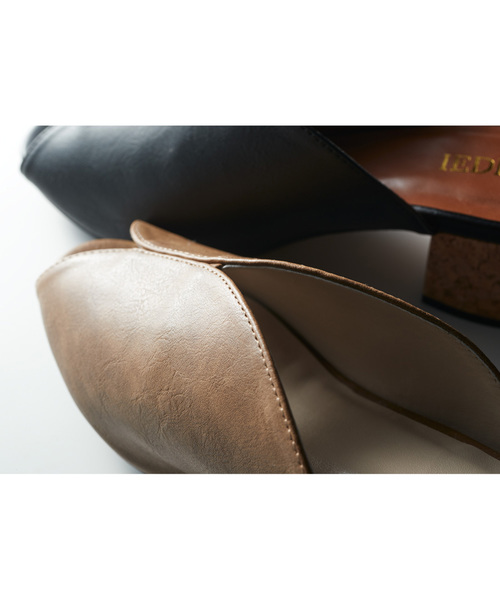 IEDIT（イディット）の「ＩＥＤＩＴ　洗練カッティングミュール（サンダル・レディース・ブラック/ベージュ・1/2/4/6/3/5）」の8枚目の写真