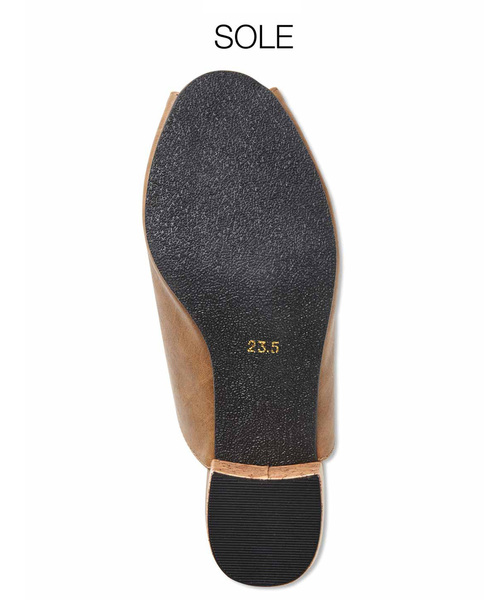 IEDIT（イディット）の「ＩＥＤＩＴ　洗練カッティングミュール（サンダル・レディース・ブラック/ベージュ・1/2/4/6/3/5）」の3枚目の写真