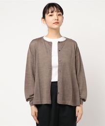 クルーネックカーディガン