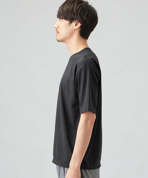 green label relaxing(グリーンレーベルリラクシング)の「MC ○ACT-DRY ヘムコードクルー SS Tシャツ <機能性生地 / 吸水速乾>(Tシャツ/カットソー・メンズ・ブラック/グレー/ホワイト・X-LARGE/SMALL/X-SMALL/MEDIUM/LARGE/XX-LARGE)」の11枚目の写真