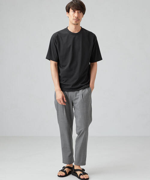 green label relaxing(グリーンレーベルリラクシング)の「MC ○ACT-DRY ヘムコードクルー SS Tシャツ <機能性生地 / 吸水速乾>(Tシャツ/カットソー・メンズ・ブラック/グレー/ホワイト・X-LARGE/SMALL/X-SMALL/MEDIUM/LARGE/XX-LARGE)」の12枚目の写真