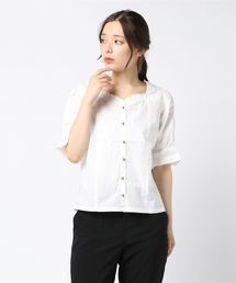 WEGO | WEGO/フリルハートネックブラウス(シャツ/ブラウス)