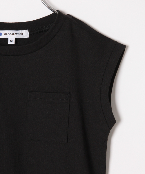 GLOBAL WORK(グローバルワーク)の「【キッズ】ノースリカットプルオーバー/840075(Tシャツ/カットソー・キッズ・ホワイト/ブラック/ベージュ・LARGE/MEDIUM/SMALL/X-LARGE/XX-LARGE)」の4枚目の写真
