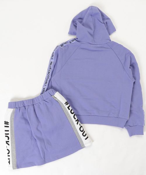 BLUE CROSS girls（ブルークロスガールズ）の「配色長袖パーカー  