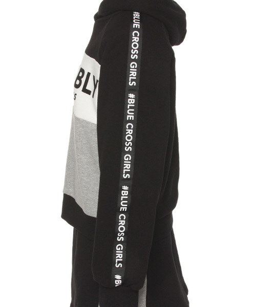 BLUE CROSS girls（ブルークロスガールズ）の「配色長袖パーカー  