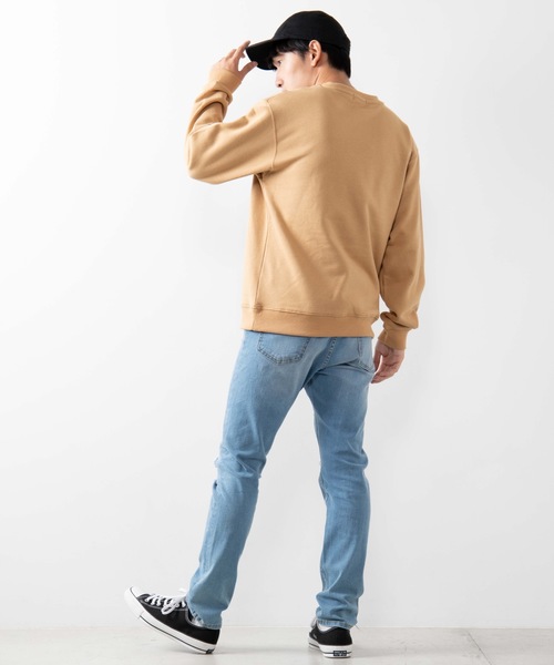 WEGO（ウィゴー）の「WEGO/カレッジプリントプルオーバー（スウェット・メンズ・ピンク/ベージュ・SMALL/MEDIUM/LARGE）」の10枚目の写真