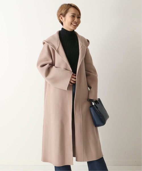 JOINT WORKS（ジョイントワークス）の「ダブルビーバーフードコート◆（その他アウター・レディース・ブラック/ベージュ・FREE）」の2枚目の写真