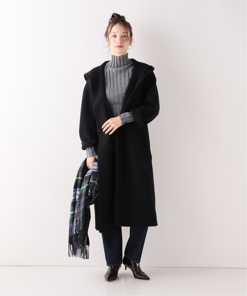 JOINT WORKS（ジョイントワークス）の「ダブルビーバーフードコート◆（その他アウター・レディース・ブラック/ベージュ・FREE）」の5枚目の写真