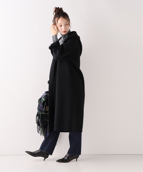 JOINT WORKS（ジョイントワークス）の「ダブルビーバーフードコート◆（その他アウター・レディース・ブラック/ベージュ・FREE）」の6枚目の写真