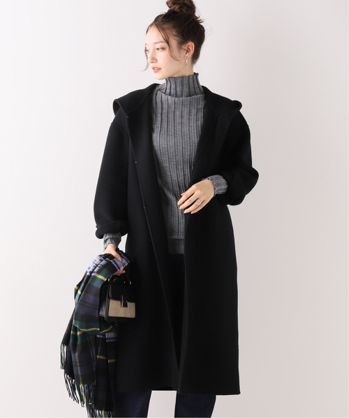 JOINT WORKS（ジョイントワークス）の「ダブルビーバーフードコート◆（その他アウター・レディース・ブラック/ベージュ・FREE）」の9枚目の写真