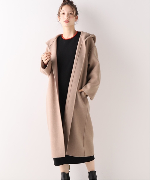 JOINT WORKS（ジョイントワークス）の「ダブルビーバーフードコート◆（その他アウター・レディース・ブラック/ベージュ・FREE）」の10枚目の写真