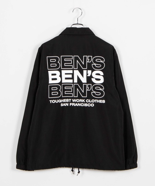 BEN DAVIS(ベンデイビス)の「WEGO/BEN DAVISロゴコーチジャケット(ブルゾン・メンズ・ブラック・LARGE/MEDIUM)」の2枚目の写真