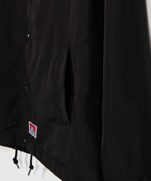 BEN DAVIS(ベンデイビス)の「WEGO/BEN DAVISロゴコーチジャケット(ブルゾン・メンズ・ブラック・LARGE/MEDIUM)」の4枚目の写真