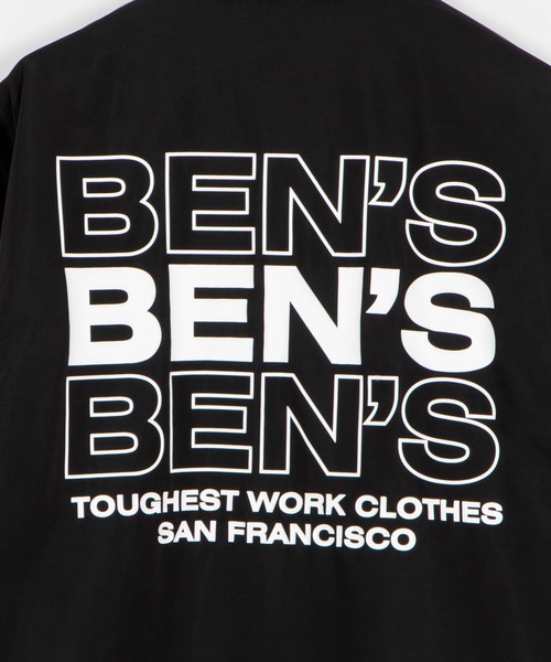 BEN DAVIS(ベンデイビス)の「WEGO/BEN DAVISロゴコーチジャケット(ブルゾン・メンズ・ブラック・LARGE/MEDIUM)」の6枚目の写真