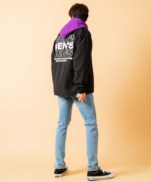BEN DAVIS(ベンデイビス)の「WEGO/BEN DAVISロゴコーチジャケット(ブルゾン・メンズ・ブラック・LARGE/MEDIUM)」の11枚目の写真