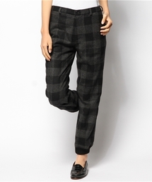 BEAMS BOY | BEAMS BOY / チェック ウール リブパンツ(その他パンツ)