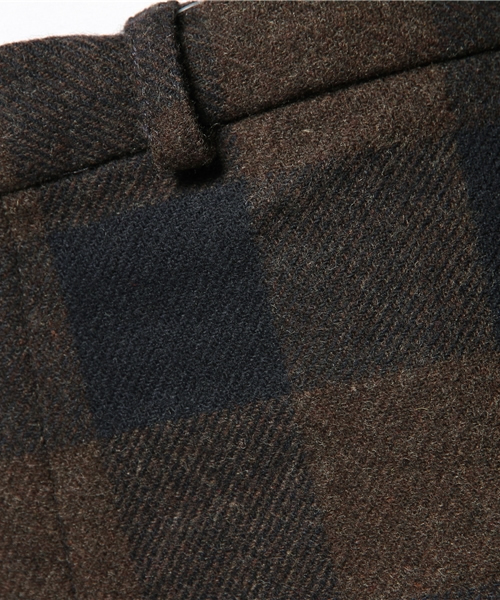 BEAMS BOY（ビームスボーイ）の「BEAMS BOY / チェック ウール リブパンツ（その他パンツ・レディース・ブラック/ネイビー・1/0）」の11枚目の写真