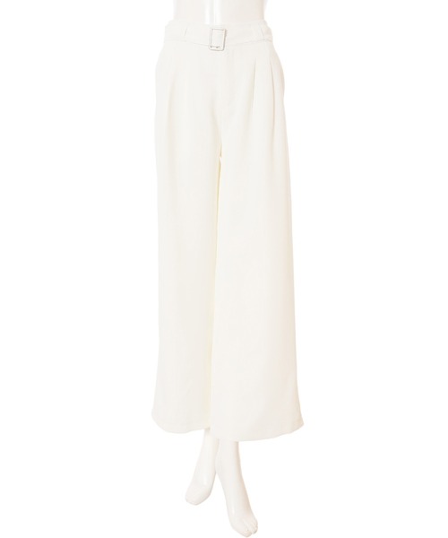 fifth(フィフス)の「ベルト付カラータックワイドパンツ(その他パンツ・レディース・ホワイト/ベージュ/ブルー・MEDIUM)」の2枚目の写真
