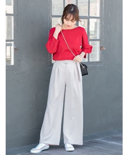 fifth(フィフス)の「ベルト付カラータックワイドパンツ(その他パンツ・レディース・ホワイト/ベージュ/ブルー・MEDIUM)」の16枚目の写真