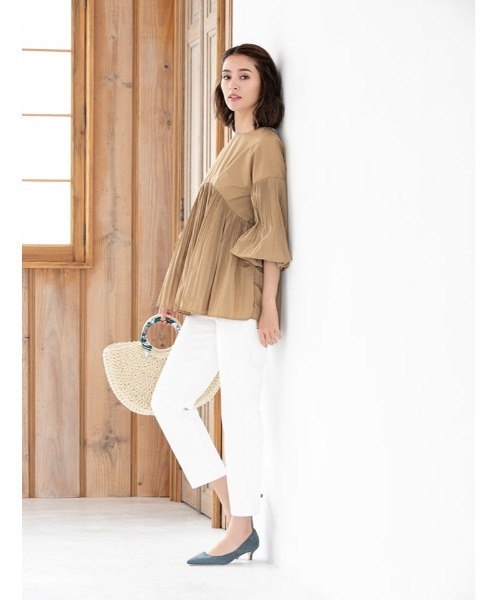 fifth(フィフス)の「ベルト付カラータックワイドパンツ(その他パンツ・レディース・ホワイト/ベージュ/ブルー・MEDIUM)」の17枚目の写真