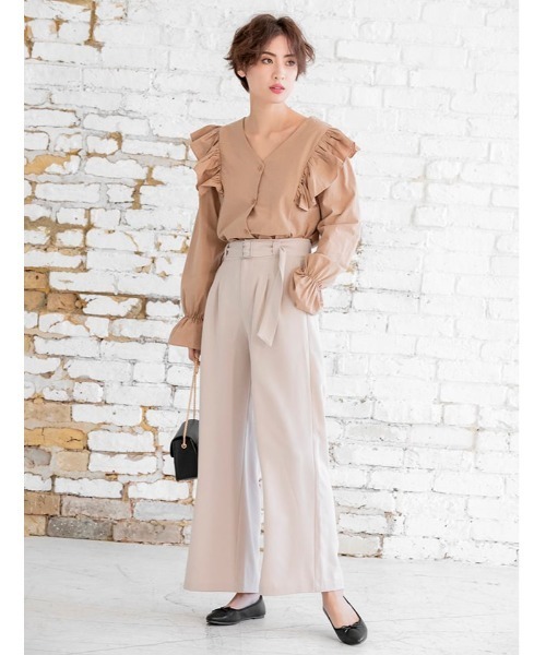 fifth(フィフス)の「ベルト付カラータックワイドパンツ(その他パンツ・レディース・ホワイト/ベージュ/ブルー・MEDIUM)」の18枚目の写真