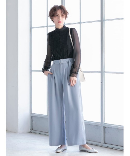 fifth(フィフス)の「ベルト付カラータックワイドパンツ(その他パンツ・レディース・ホワイト/ベージュ/ブルー・MEDIUM)」の19枚目の写真