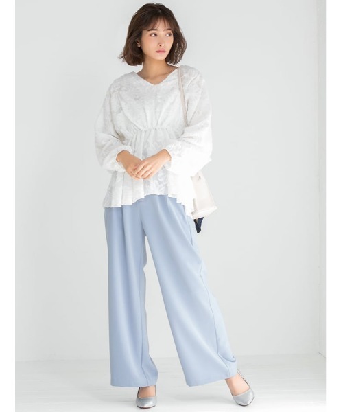 fifth(フィフス)の「ベルト付カラータックワイドパンツ(その他パンツ・レディース・ホワイト/ベージュ/ブルー・MEDIUM)」の21枚目の写真