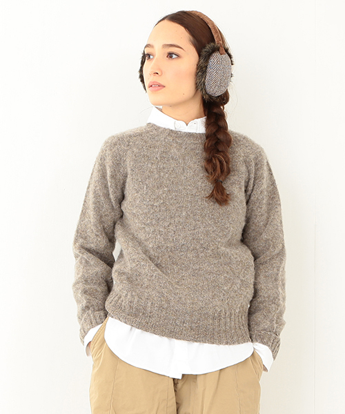 BEAMS BOY(ビームスボーイ)の「Nor’Easterly / シェトランド シャギー クルーニット 14FW(ニット/セーター・レディース・ナチュラル/ブラウン系その他/ピンク/レッド系その他/オレンジ系その他/イエロー系その他/グリーン/ブルー/ネイビー・ONE SIZE)」の2枚目の写真