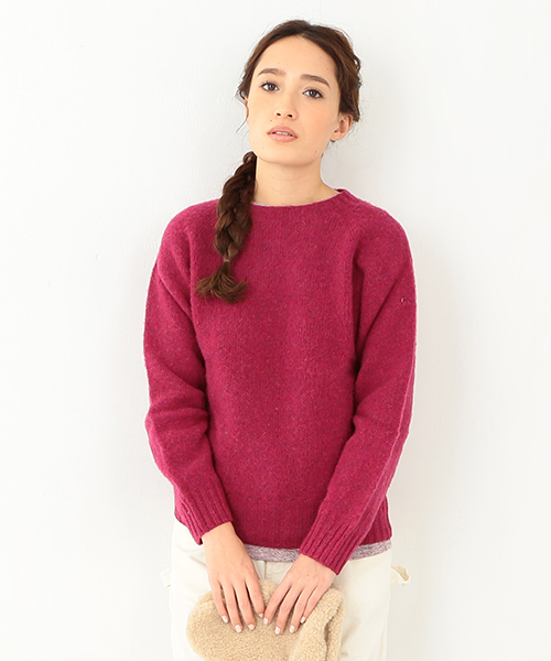 BEAMS BOY(ビームスボーイ)の「Nor’Easterly / シェトランド シャギー クルーニット 14FW(ニット/セーター・レディース・ナチュラル/ブラウン系その他/ピンク/レッド系その他/オレンジ系その他/イエロー系その他/グリーン/ブルー/ネイビー・ONE SIZE)」の9枚目の写真