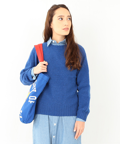 BEAMS BOY(ビームスボーイ)の「Nor’Easterly / シェトランド シャギー クルーニット 14FW(ニット/セーター・レディース・ナチュラル/ブラウン系その他/ピンク/レッド系その他/オレンジ系その他/イエロー系その他/グリーン/ブルー/ネイビー・ONE SIZE)」の6枚目の写真