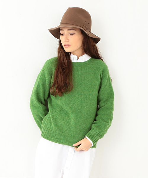 BEAMS BOY(ビームスボーイ)の「Nor’Easterly / シェトランド シャギー クルーニット 14FW(ニット/セーター・レディース・ナチュラル/ブラウン系その他/ピンク/レッド系その他/オレンジ系その他/イエロー系その他/グリーン/ブルー/ネイビー・ONE SIZE)」の4枚目の写真