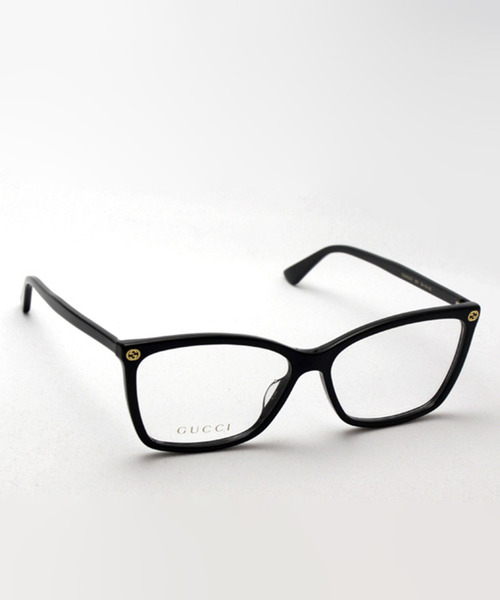 GUCCI(グッチ)の「【GUCCI/グッチ】フォックス メガネ GG0025O 001(メガネ・レディース・ブラック・FREE)」の2枚目の写真