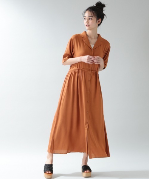 Rageblue レイジブルー の 開襟シャツワンピース 0312 シャツワンピース Wear