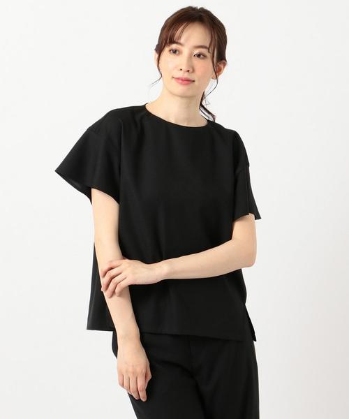 J.PRESS(ジェイプレス)の「【洗える】リネンライクオックス ブラウス(シャツ/ブラウス・レディース・ブラック系/ダークブラウン系・9/11)」の2枚目の写真