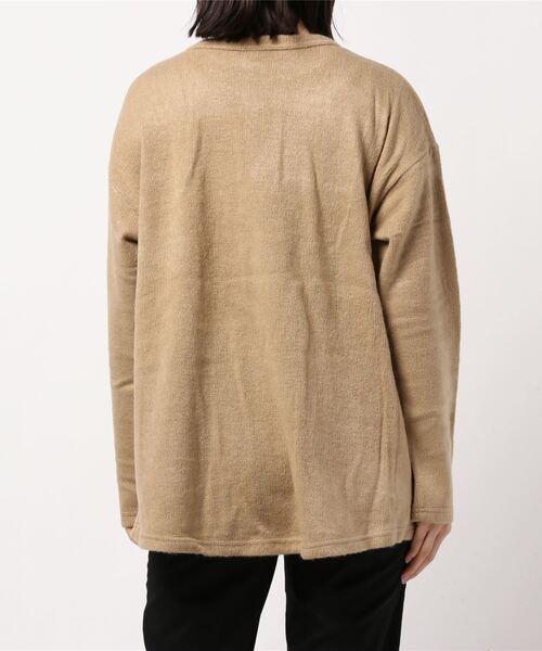 TRAP/U (トラップユー)の「【69】【TRAP/U】裾ラウンドカット ロンT(Tシャツ/カットソー・レディース・ブラック/モカ/ベージュ/ホワイト・MEDIUM/LARGE)」の6枚目の写真