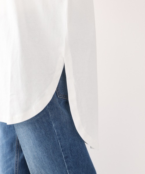 LOWRYS FARM(ローリーズファーム)の「USAアソートヘムロンT/LS 894817(Tシャツ/カットソー・レディース・ブラック/ホワイト/カーキ・MEDIUM/LARGE)」の10枚目の写真