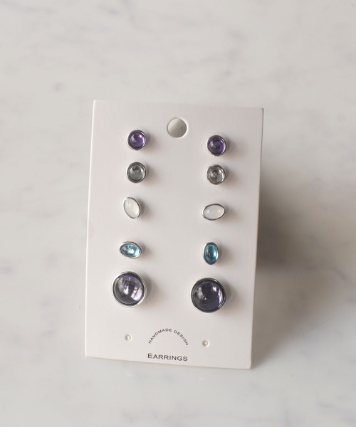 Port（ポート）の「ニュアンスストーン/パール セットピアス（ピアス（両耳用）・レディース・シルバー/ゴールド/シルバー系その他/ゴールド系その他/シルバー系その他2/シルバー系その他3/シルバー系その他4/ゴールド系その他2/ゴールド系その他3/ゴールド系その他4/ゴールド系その他5/ゴールド系その他6/シルバー系その他5/シルバー系その他6/ゴールド系その他7・FREE）」の3枚目の写真