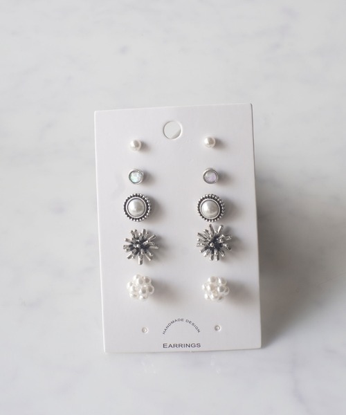 パールピアスセット ピアス セット 12点セットピアス[品番：JRKW0002224