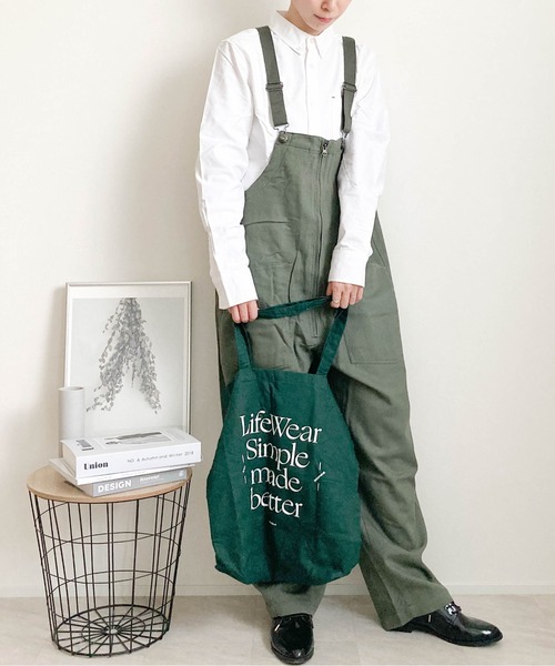 Burner（バーナー）の「【BURNER SELECT】ツイルオーバーオール（サロペット/オーバーオール・メンズ・ホワイト/ブラック/ベージュ/カーキ・L/M）」の4枚目の写真