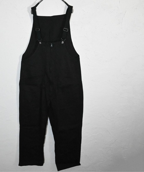 Burner（バーナー）の「【BURNER SELECT】ツイルオーバーオール（サロペット/オーバーオール・メンズ・ホワイト/ブラック/ベージュ/カーキ・L/M）」の2枚目の写真